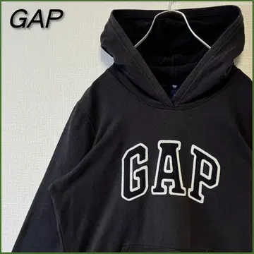 GAP 갭 와펜 로고 풀오버 후드티 블랙 L