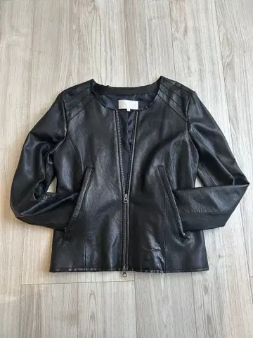 Sugar Rose 라무 가죽 자켓 블랙 M