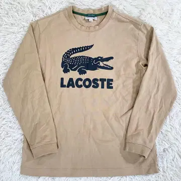 LACOSTE x BEAMS 캐주얼 콜라보 롱 T 빅 로고 악어