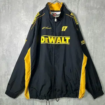 레어 CHASE DEWALT 레이싱 나일론 자켓 블랙 옐로우 XL