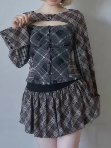 andmary Nancy 체크 탑