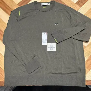 UNIQLO ANYA HINDMARCH 3XL 올리브 스웨터 니트