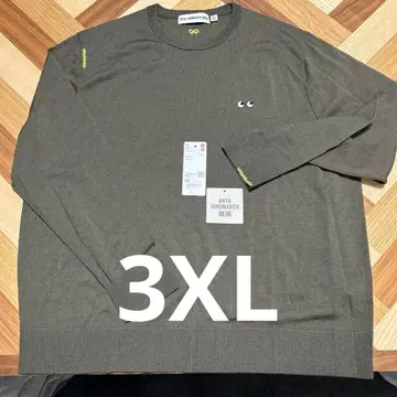 UNIQLO ANYA HINDMARCH 3XL 올리브 스웨터 니트