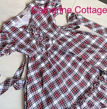 캐서린 코티지 체크 무늬 원피스