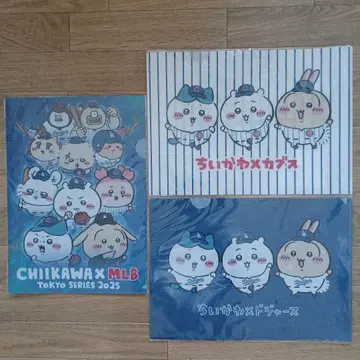 치이카와 x MLB 클리어 파일 3장 세트