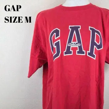 GAP 갭 빨간색 로고 반팔 T셔츠 스트릿 캐주얼 트렌드