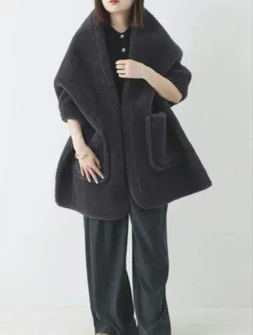 haunt 하운트 보아 스톨 시착만 한 상품 다크 그레이