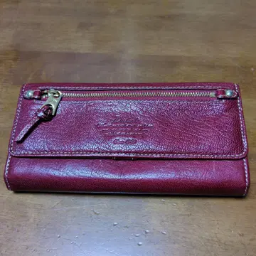 Dakota 빨간색 가죽 장지갑