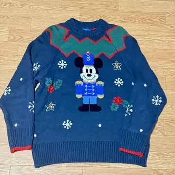 미키마우스 스웨터 크리스마스 디즈니 호두까기 [ M~L 사이즈 ]