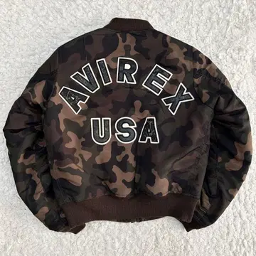 아비렉스 moussy 리버서블 카모플라주 카모플라쥬 콜라보 MA-1 S