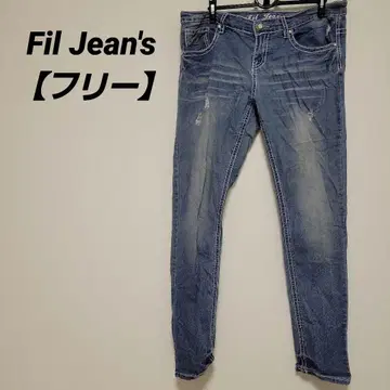 Fil Jean's 라이트 블루 스키니 데님 청바지 여성용