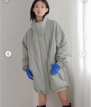 로리즈팜 몬스터 코트 다운 라이트 카키