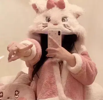 마리 인형옷 파자마 디즈니 캣 인형옷 성인용 가운