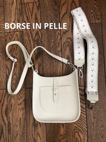 이탈리아제 천연 가죽 숄더백