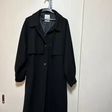 as know as plus 새상품 미사용 블랙 롱 코트