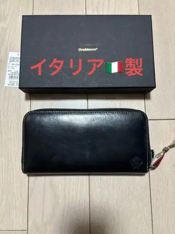 [새상품급] 오로비안코 Orobianco 지갑 장지갑 이탈리아제 소가죽