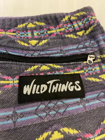 WILD THINGS 기하학 패턴 캐주얼 팬츠