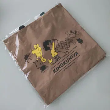 [한정판] PEANUTS x 기노쿠니야 콜라보 / 에코백 (베이지)