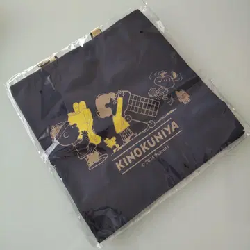 [ 한정판 ] PEANUTS x 기노쿠니야 콜라보 에코로지 백 (네이비)