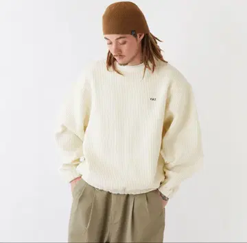 F.A.T. 리브 아이보리 스웨터