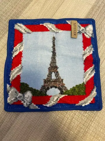 에펠탑 자수 손수건