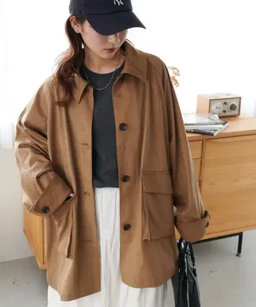 페이크 스웨이드 카 코트 discoat