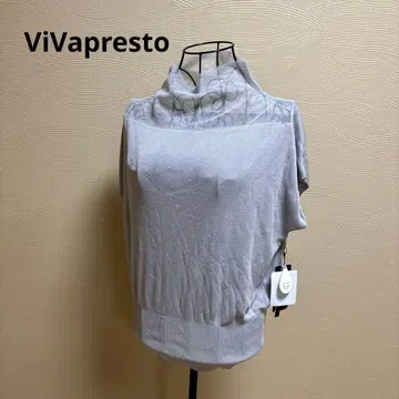 vivapresto 미사용 새상품 새로운 그레이 하이넥 티셔츠 L 사이즈