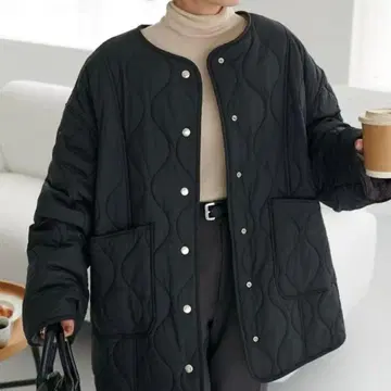 새상품급 2way Discoat 퀼팅 x 보아 자켓 리버서블