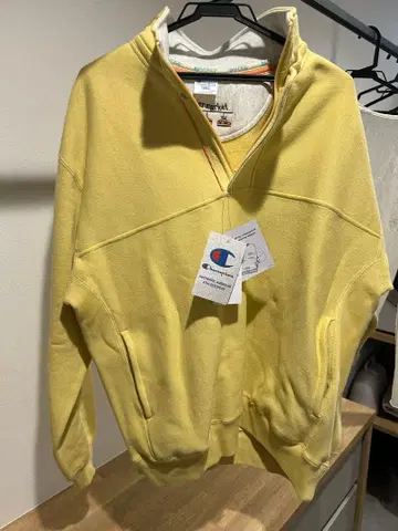 Champion 하프 지퍼 후드티