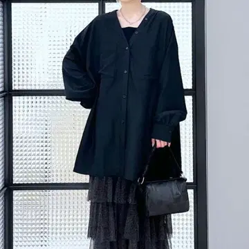 LEPSIM 렙심 V넥 빅 셔츠 튜닉