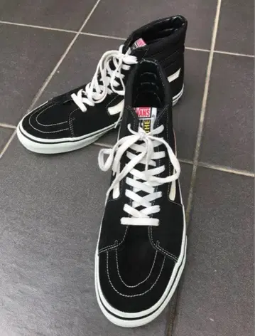 90년대 후기 VANS SK8 HI 스케이트 하이 블랙 28.5
