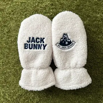 [ 새상품급 ] JACK BUNNY 플리스 그로브 화이트 미튼