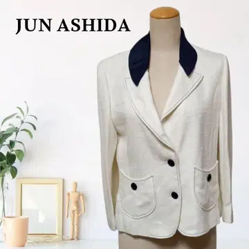 zB1083 [ F ] JUN ASHIDA 피크드 라펠 테일러드 자켓