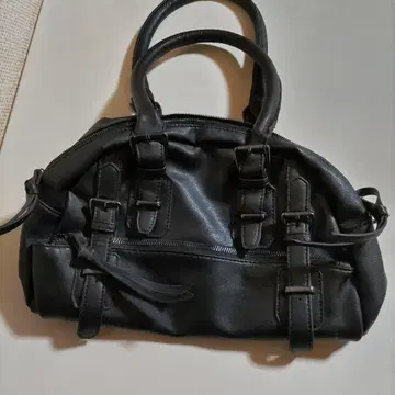 합성 피혁 핸드백 미니 보스턴 백 숄더백 2way Y2K