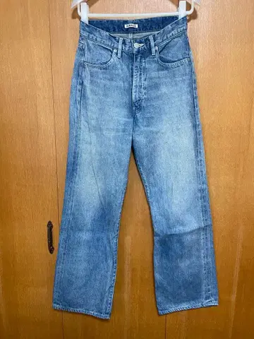 AURALEE selvedge faded denim pants