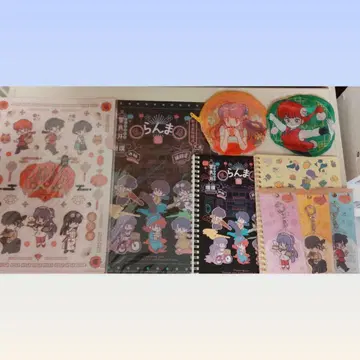 란마 1/2 클리어 파일 라운드 차이나 파우치 노트 키링 9