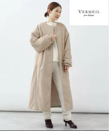 베르메유 퍼 이에나 플리마 로프트 충전솜 코트 베이지