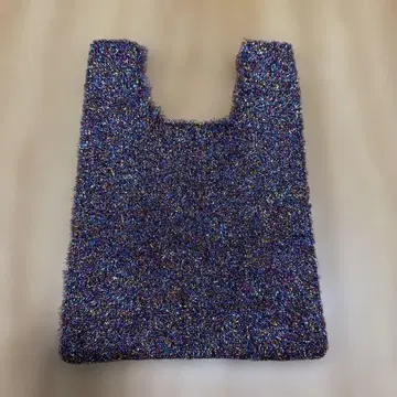 NKNIT 라메 믹스 다색 토트백