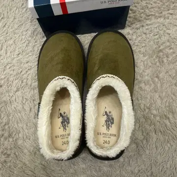 U.S. POLO ASSN. 올리브 모카신 24.0 보아 샌들