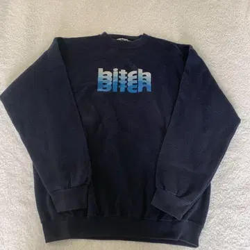 초레어 bitch 프린트 로고 맨투맨 90s 빈티지