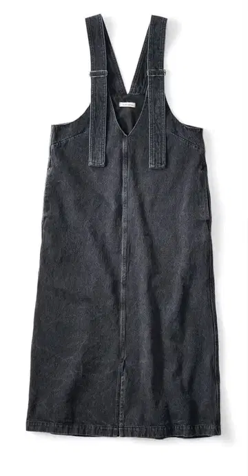 오버롤 스커트 and myera 블랙 데님 점프스커트 펠리시모