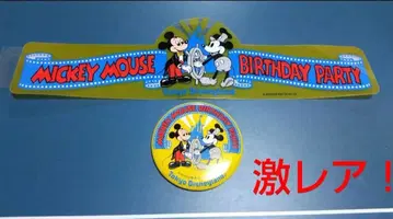 미키마우스 벌스데이 파티 스티커&캔뱃지