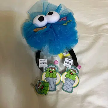 유니버셜 스튜디오 세서미 스트릿 쿠키 몬스터 머리띠 오스카