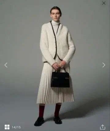 드로어 drawer 아코디언 플리츠 스커트