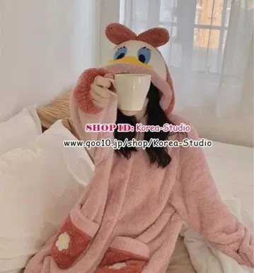 [미사용 새상품] 데이지덕 Daisy Duck / 인형옷 파자마 / 핑크