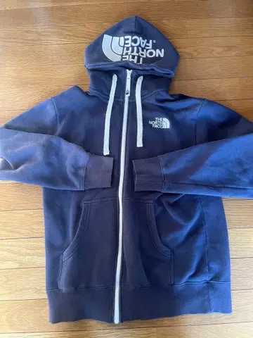 THE NORTH FACE 다크 그레이 풀 집업 후드티 리어뷰