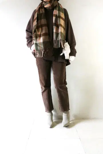 C6790 겨울 브라운 3점 코디