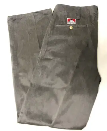 BEN DAVIS 와이드 팬츠 화이트 라인 워크 팬츠 그레이