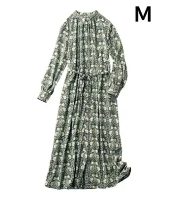 [새상품] 윌리엄 모리스 핑퍼넬 패턴 원피스 M 사이즈 보태니컬 무늬