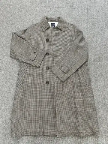 Orcival 체크 무늬 스텐카라 코트 사이즈 0